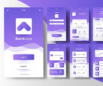 Banking app design